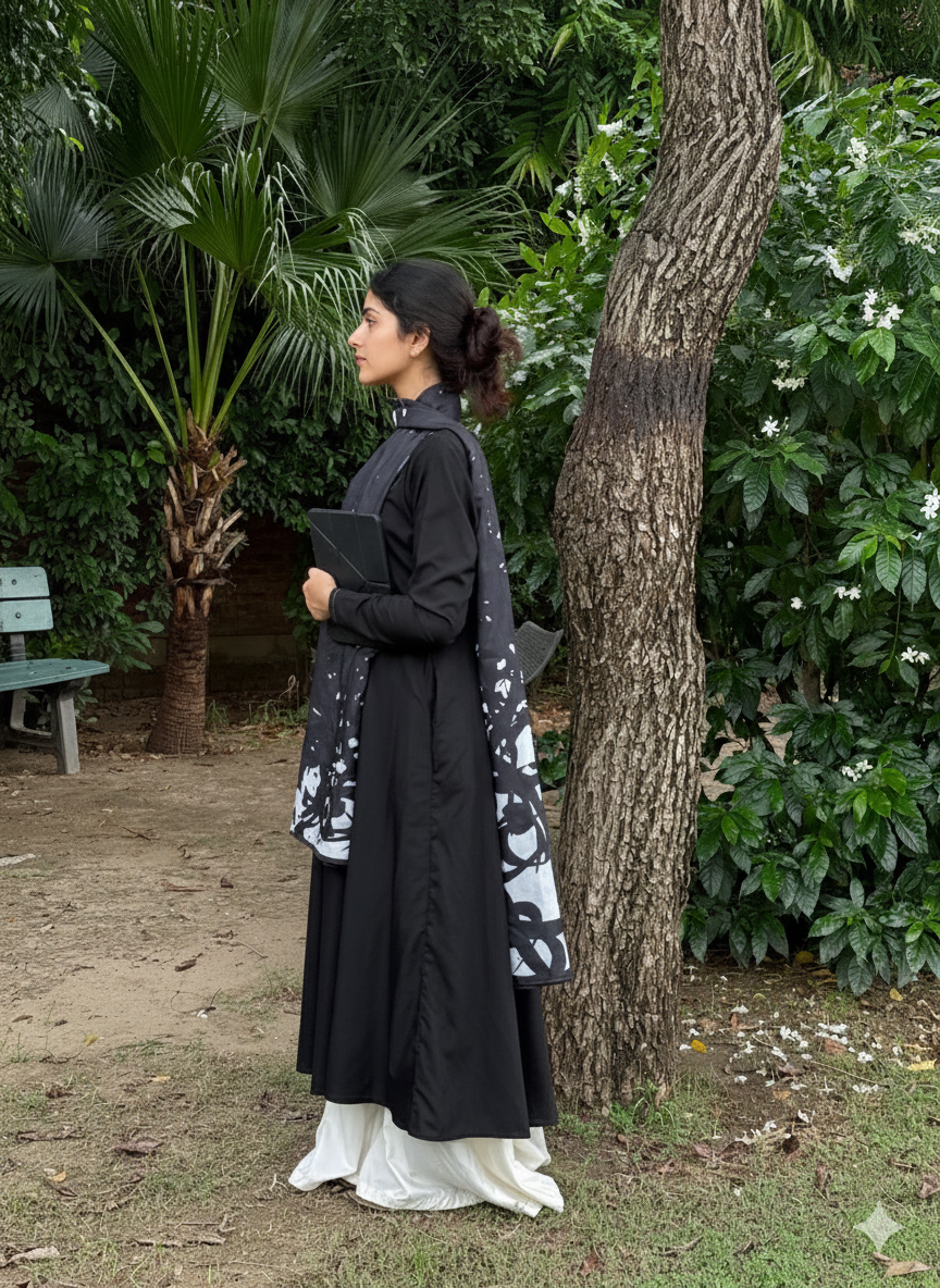 Ebony Grace – Anarkali Kurta Sharara Set by Vedora