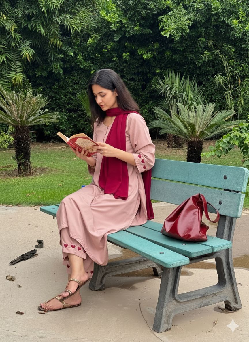 Blush Harmony – Luxury Kurta Pant Set by Vedora