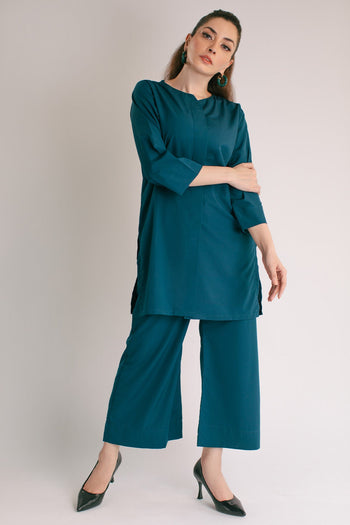 All-Season Elegance: Vedora's Flowy Rayon Co-ord Set