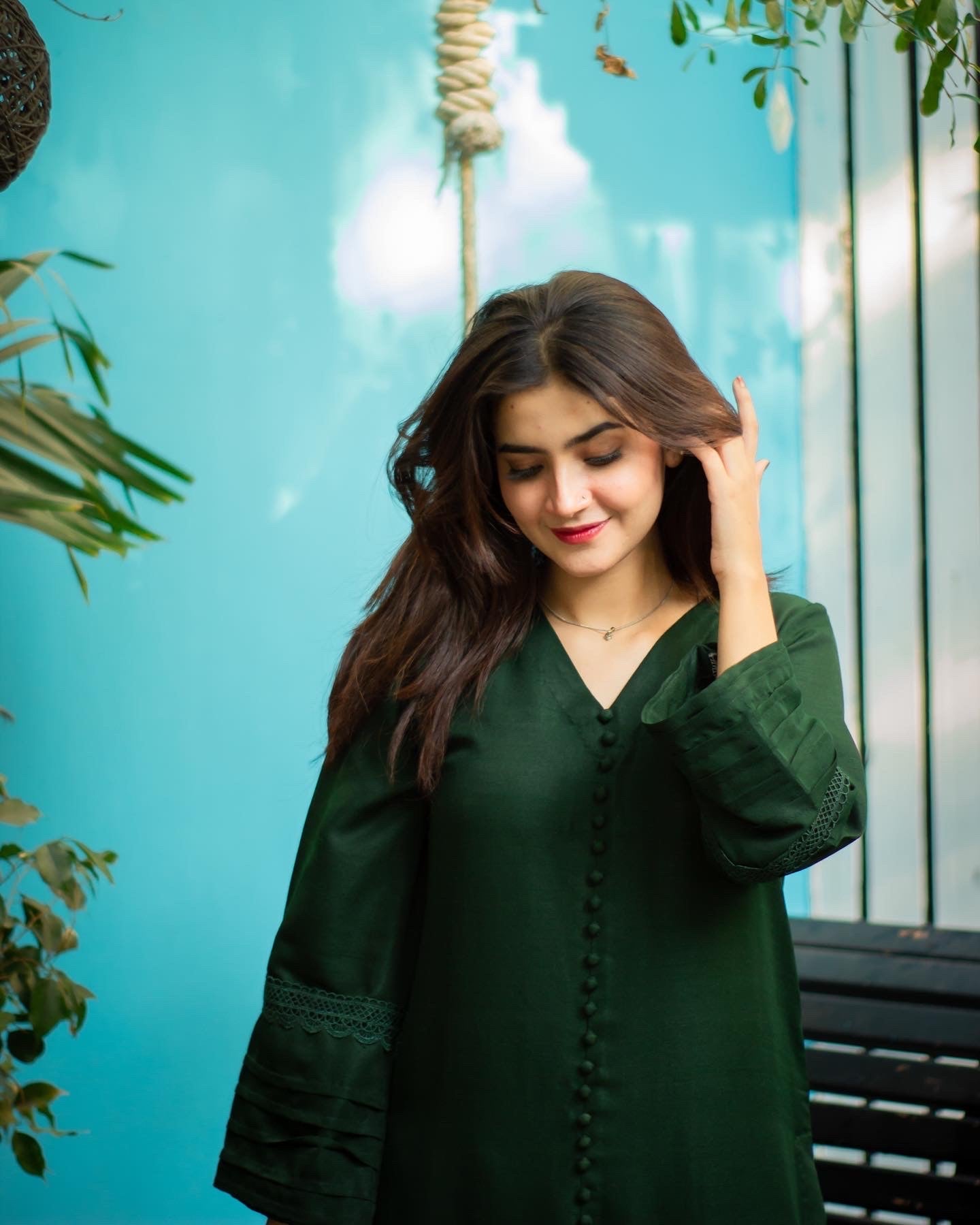 Vedora Bottle Green Cotton Suit – Where Tradition Meets Contemporary Elegance
