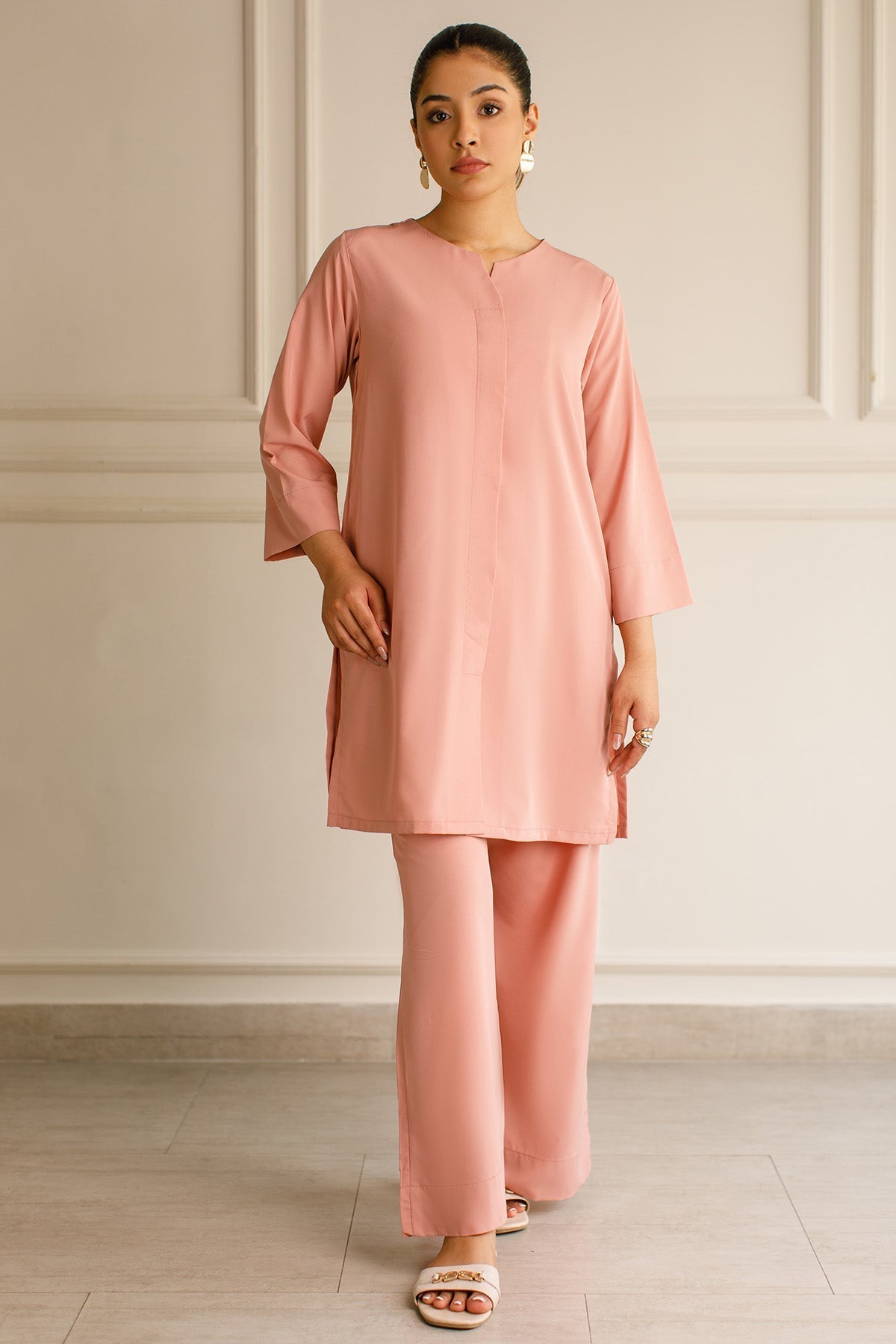 All-Season Elegance: Vedora's Flowy Rayon Co-ord Set