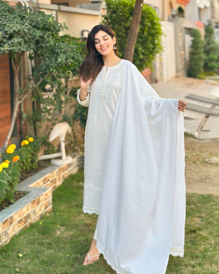 Vedora "Ethereal White– A Harmonious Blend of Style & Tradition