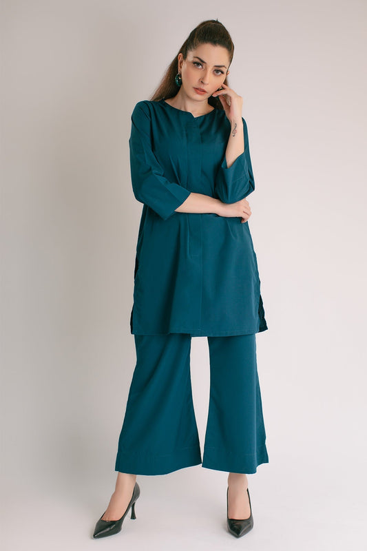 All-Season Elegance: Vedora's Flowy Rayon Co-ord Set
