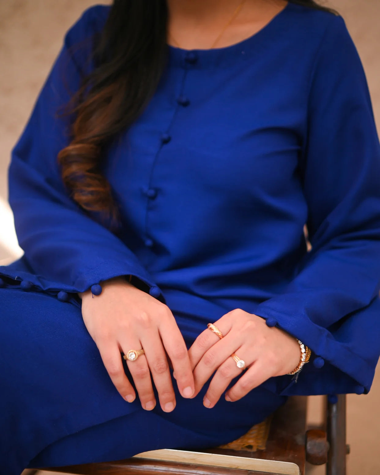 Vedora Royal Blue Kurta Set – A Perfect Blend of Tradition & Contemporary Fashion