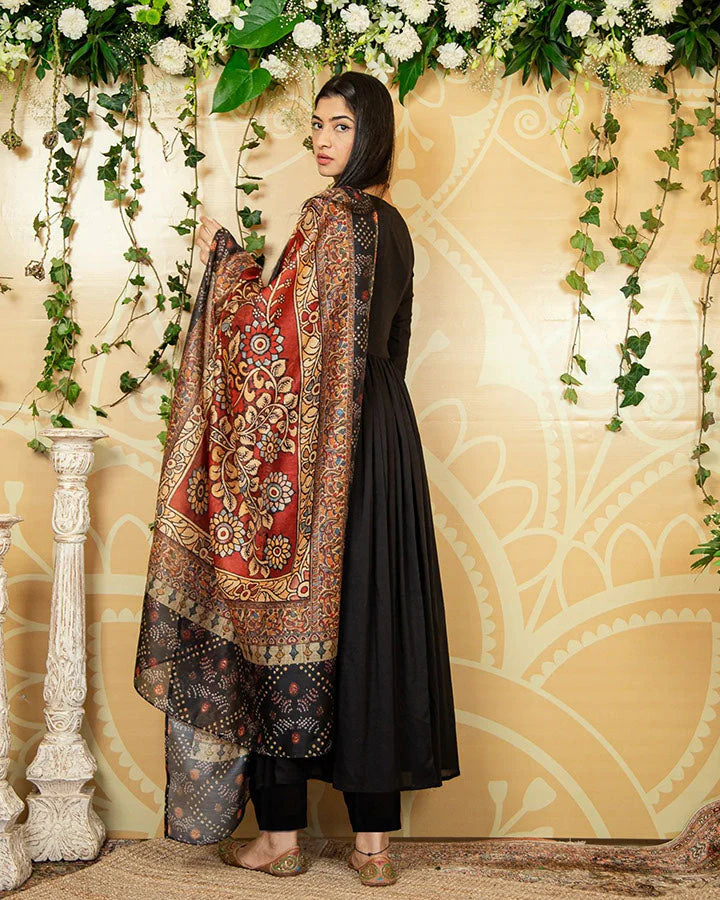 Peacock Kalamkari Suit Set – Timeless Tradition with a Contemporary Touch