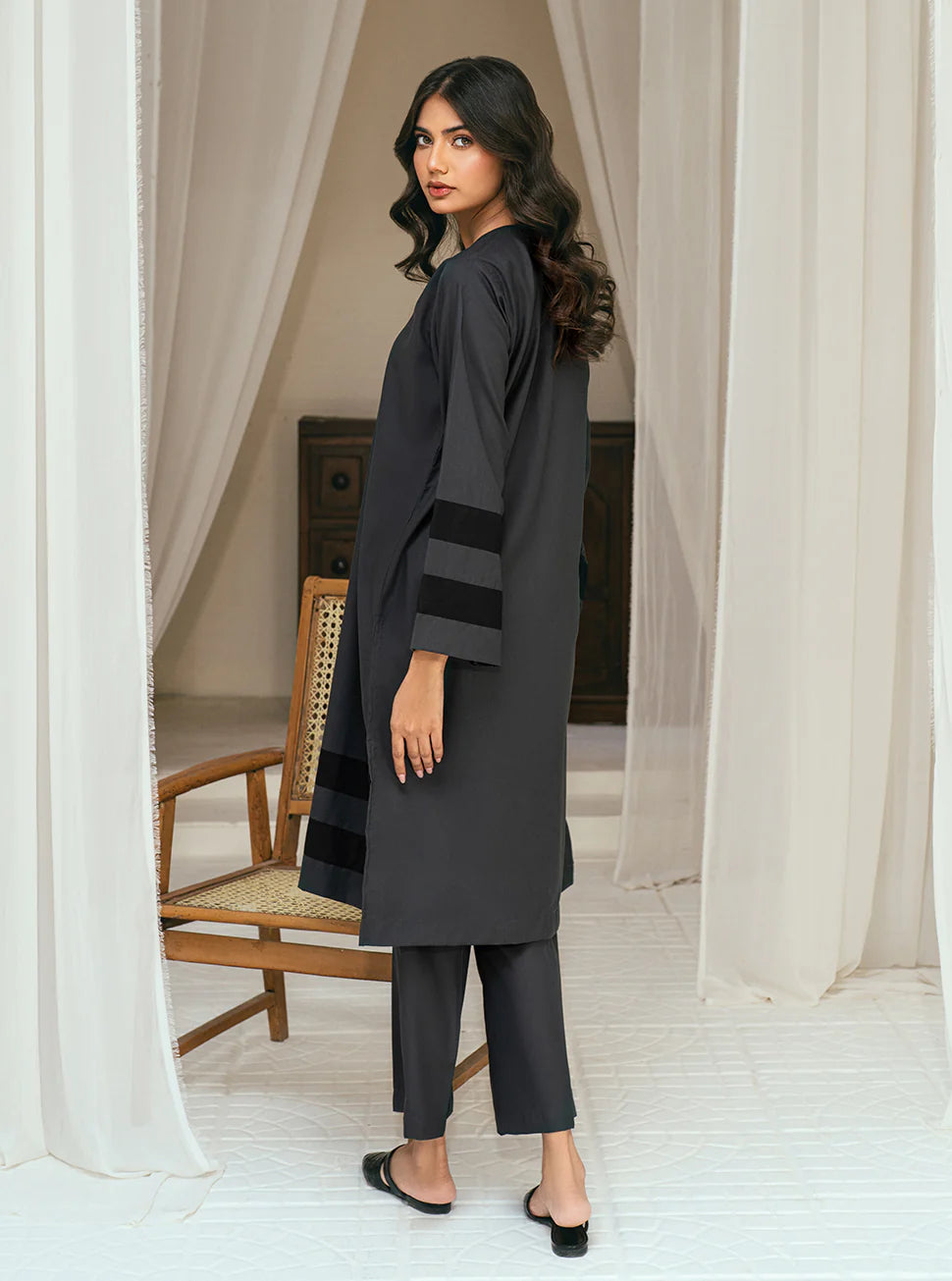 Stella Co-Ord Set – Shadow Grey Elegance