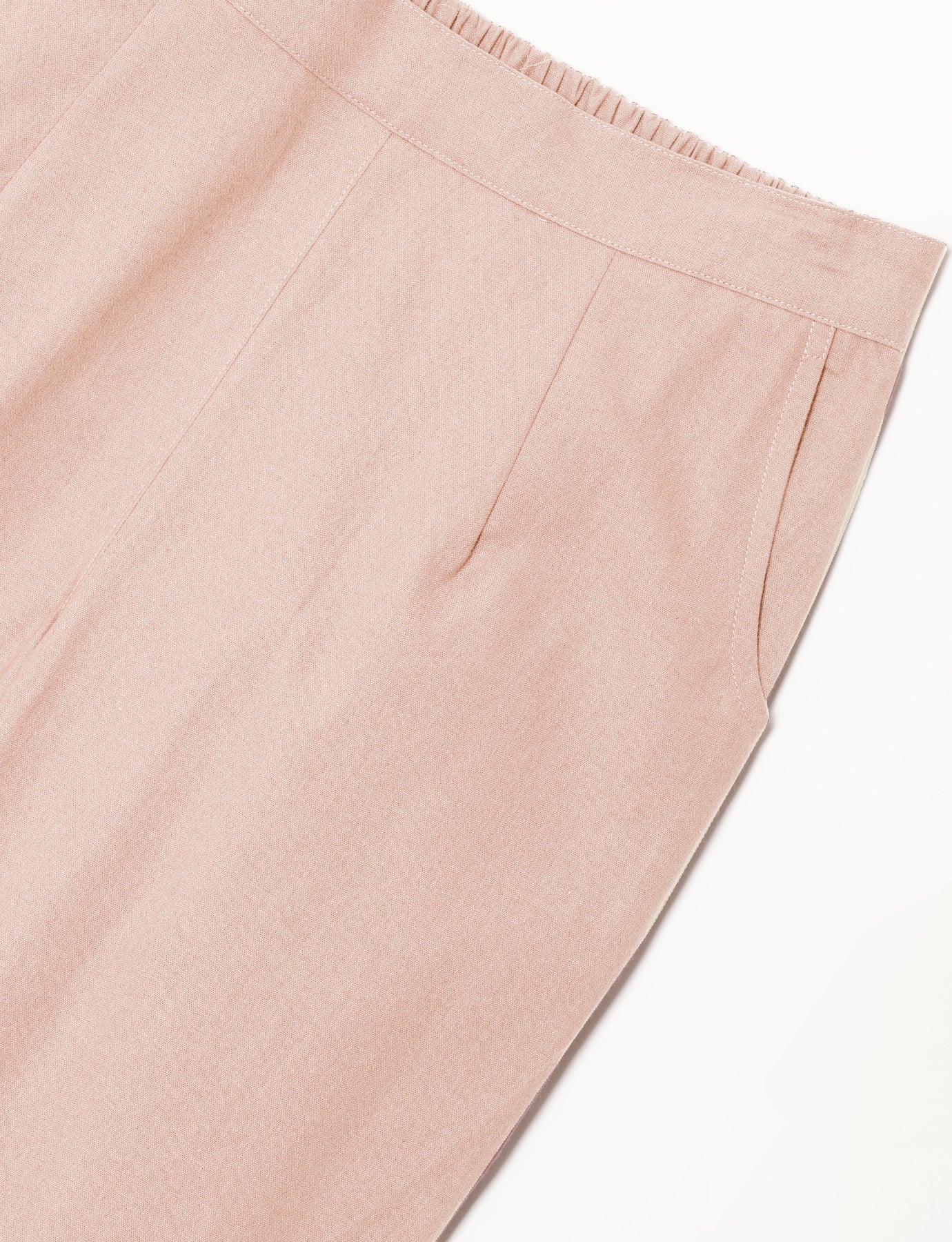 Vedora Chic: Salmon Pink Cotton Pants for Vibrant Comfort