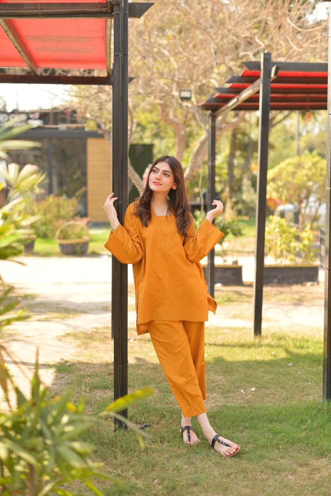 "Aura" - Solid Cotton Kurta & Pant Co-ord Set