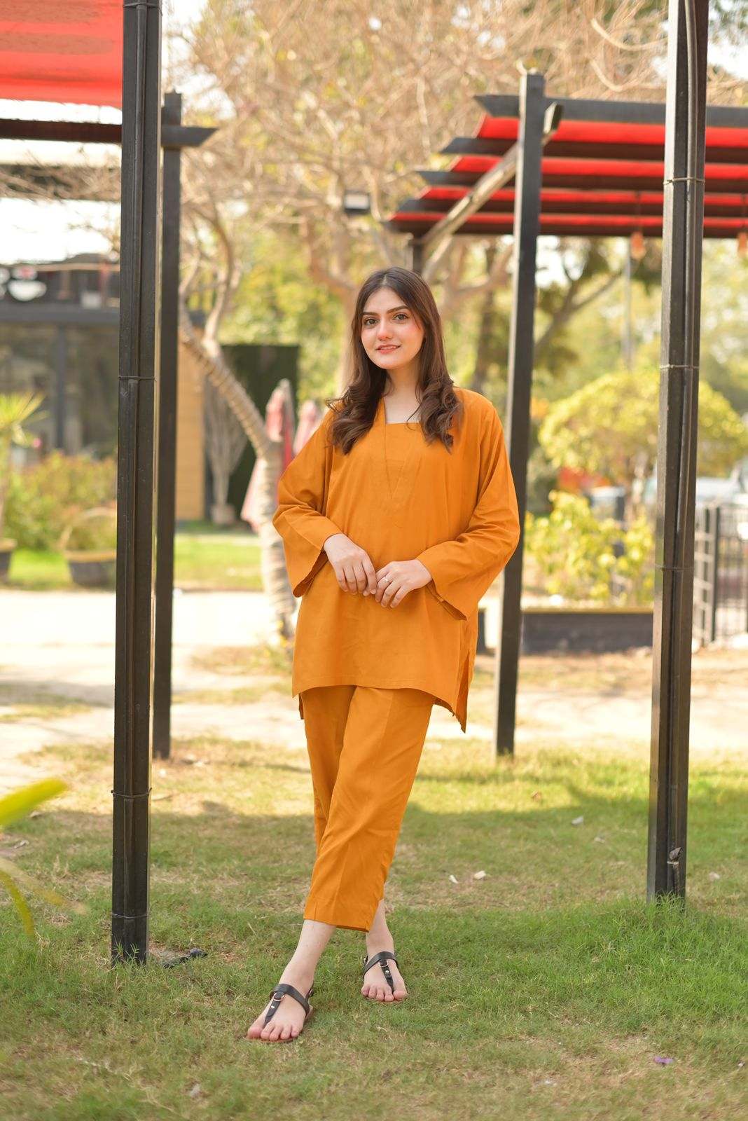 "Aura" - Solid Cotton Kurta & Pant Co-ord Set