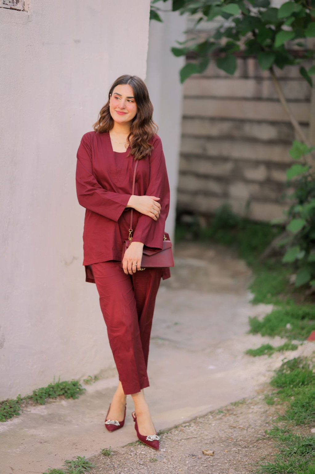 "Aura" - Solid Cotton Kurta & Pant Co-ord Set