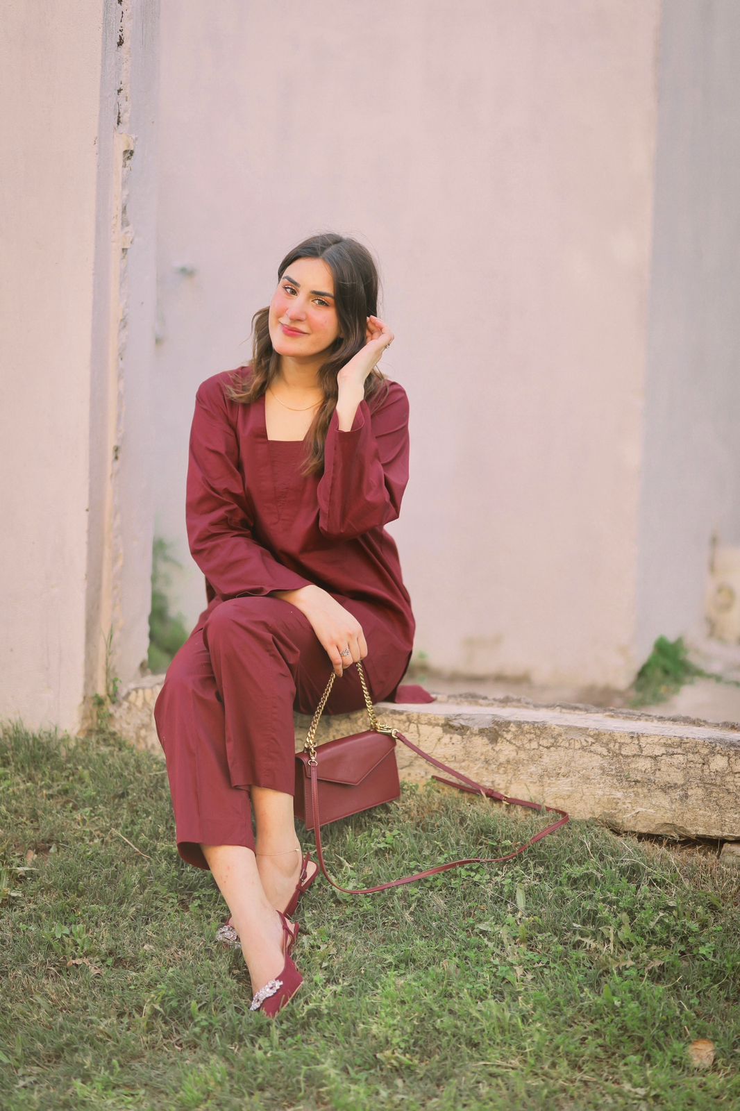 "Aura" - Solid Cotton Kurta & Pant Co-ord Set