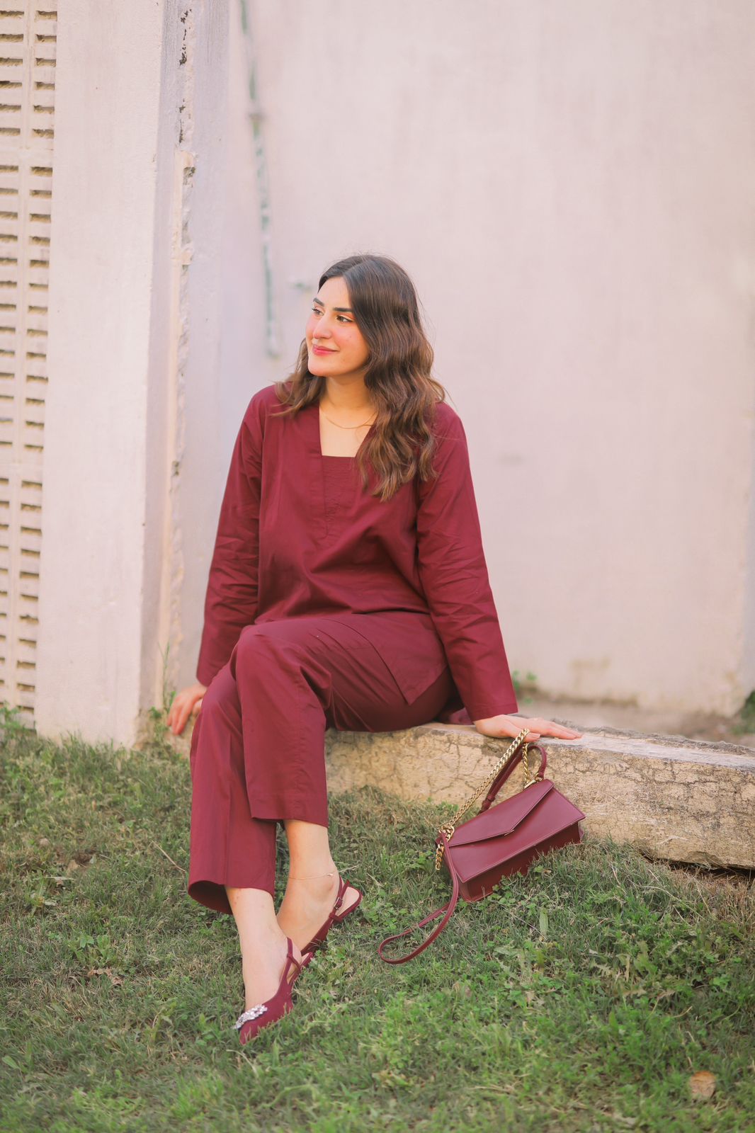 "Aura" - Solid Cotton Kurta & Pant Co-ord Set