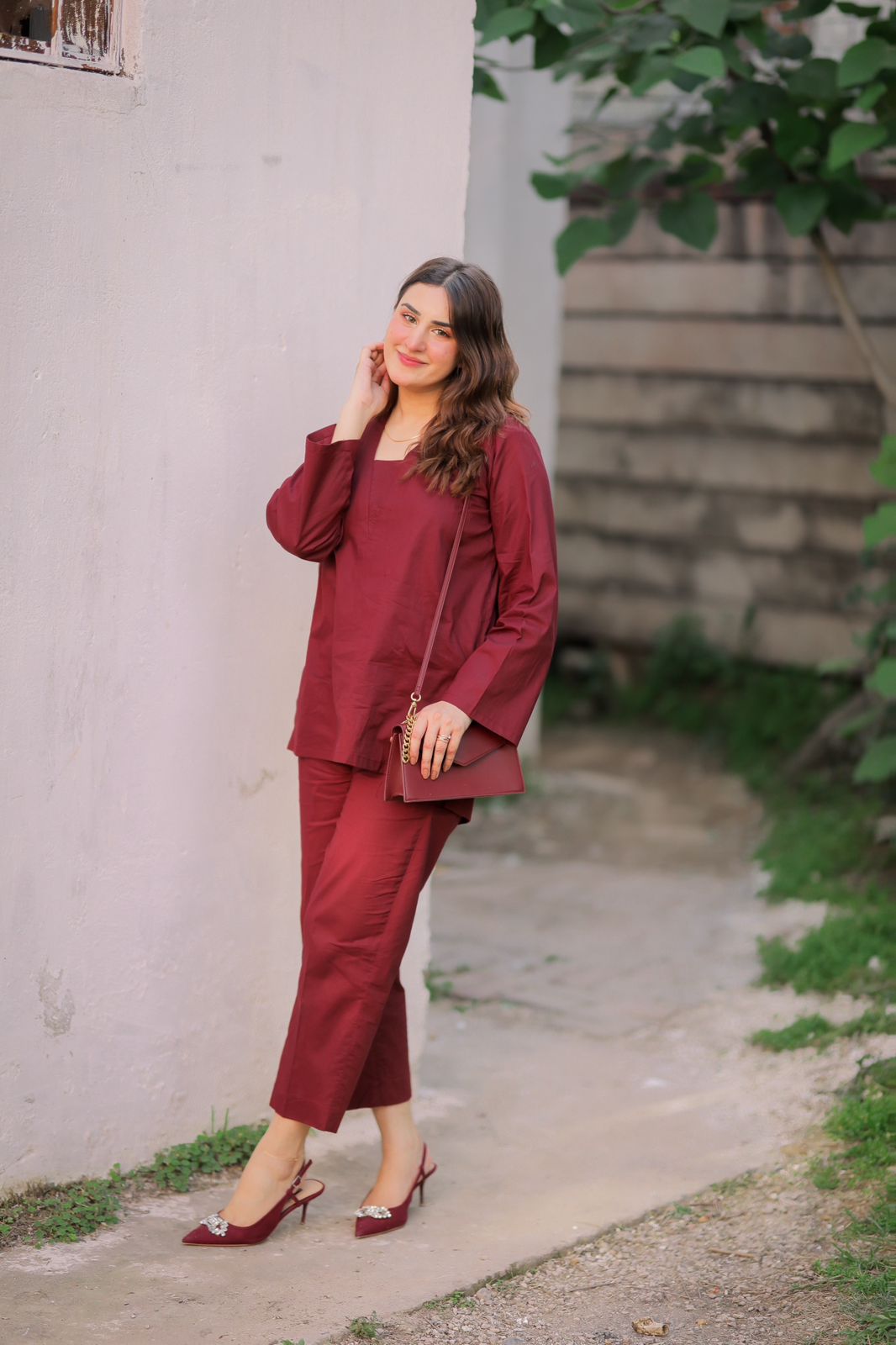 "Aura" - Solid Cotton Kurta & Pant Co-ord Set