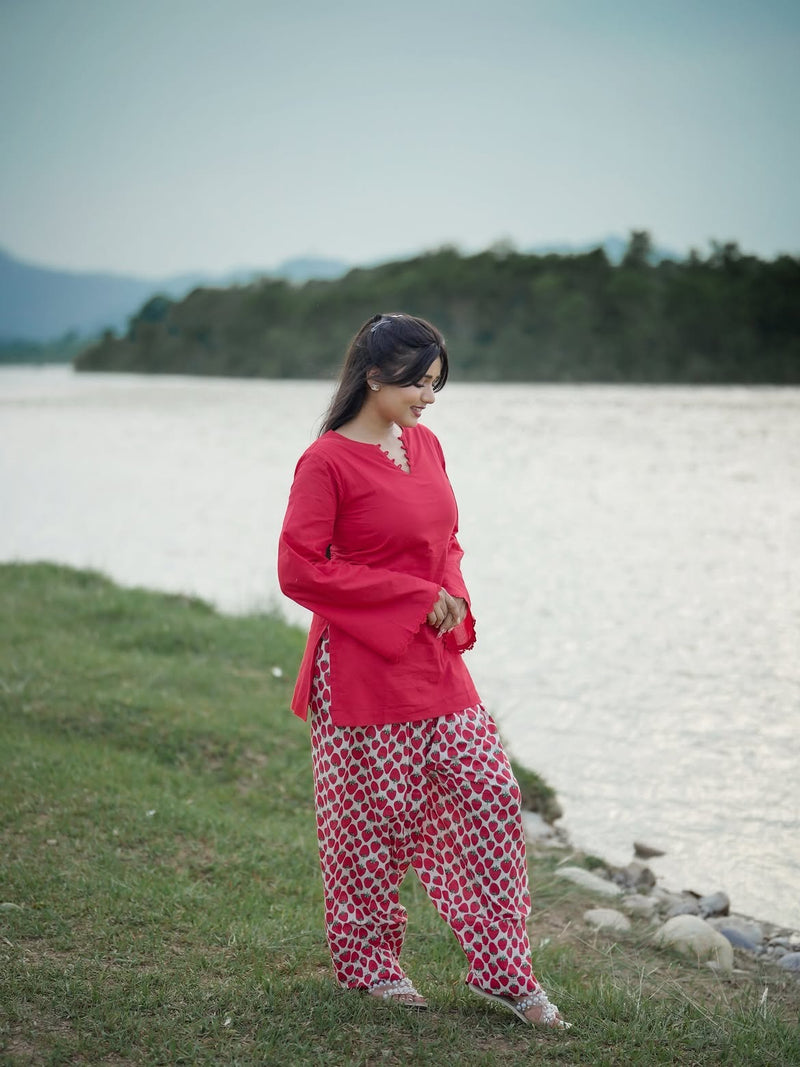 Kanak Cotton Farshi Salwar Set