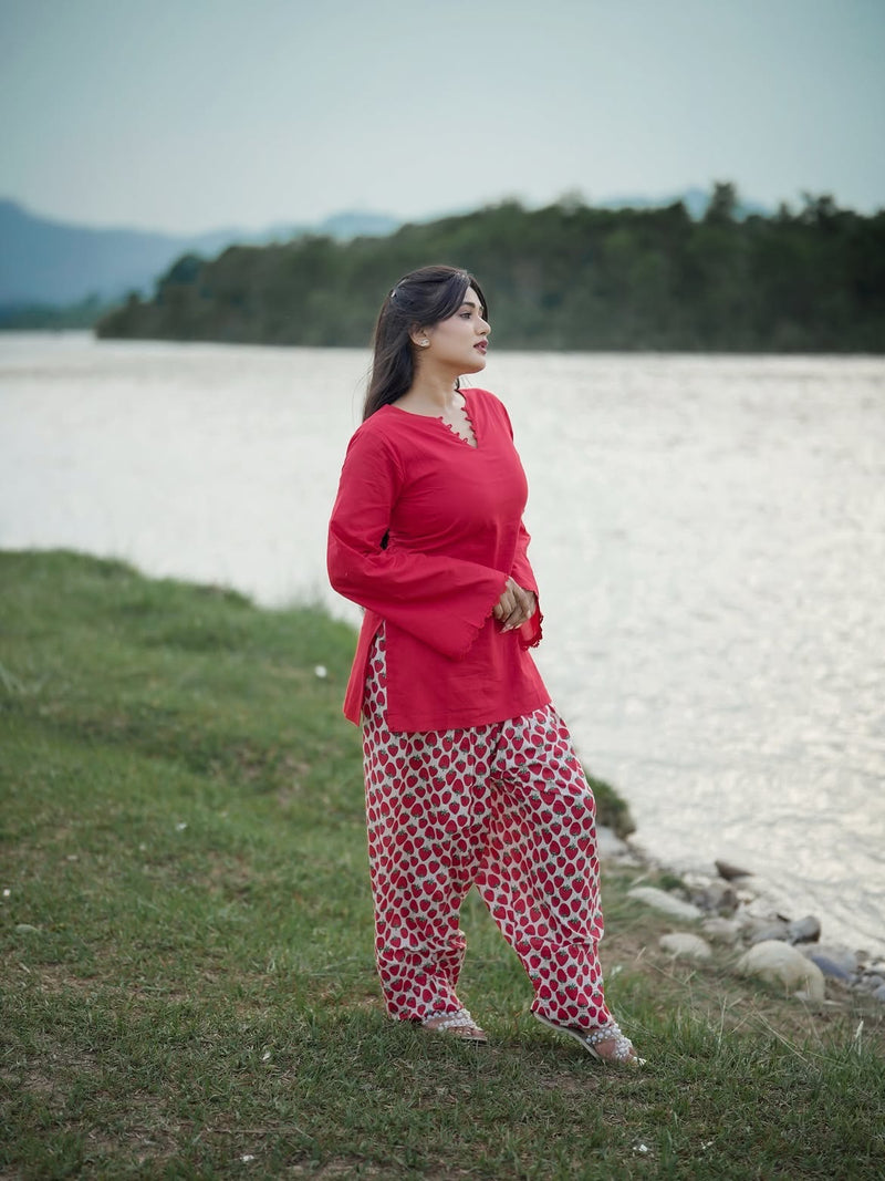 Kanak Cotton Farshi Salwar Set
