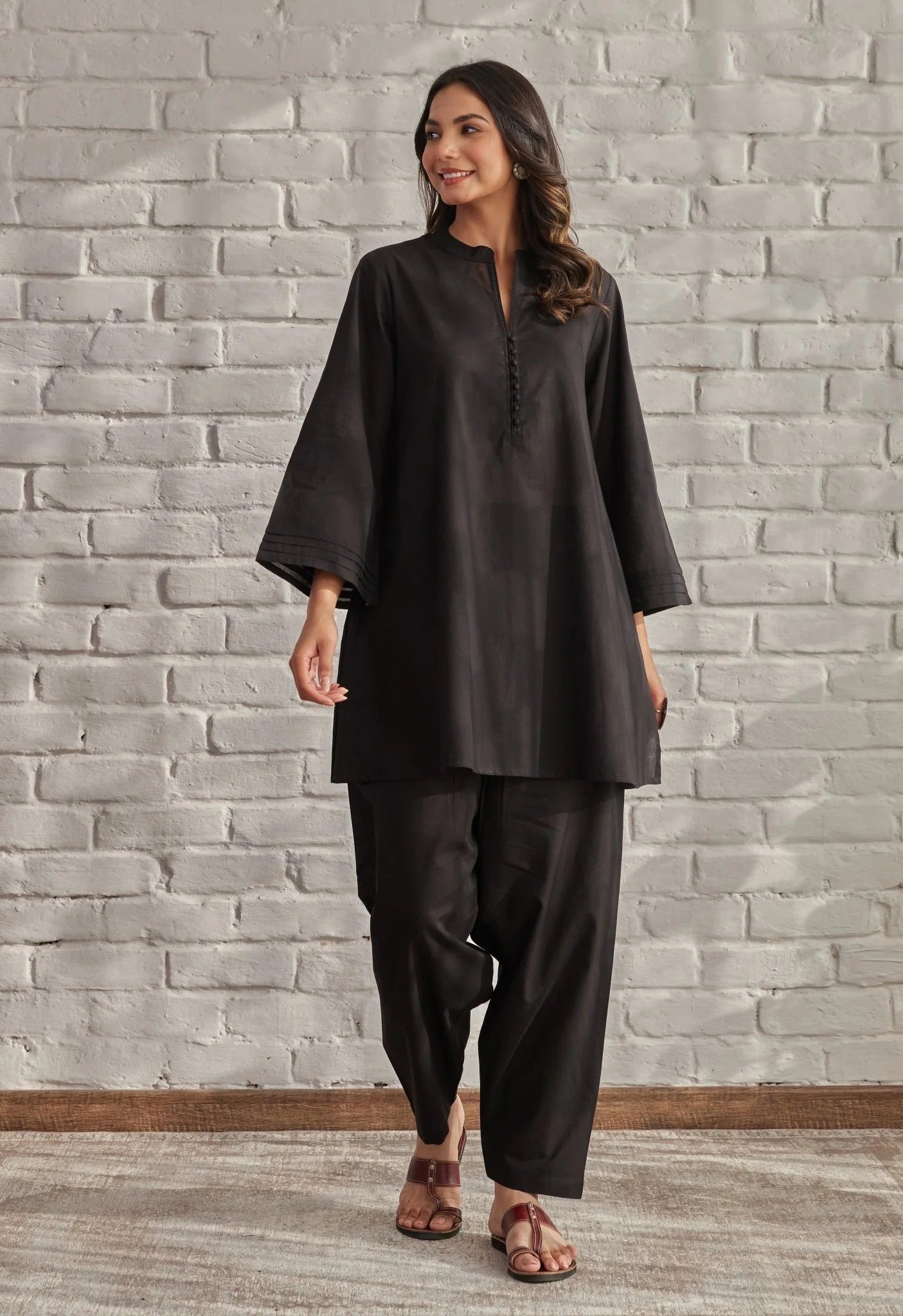 Vedora Cotton Co-Ord Set – Comfort Fit | Full Sleeves