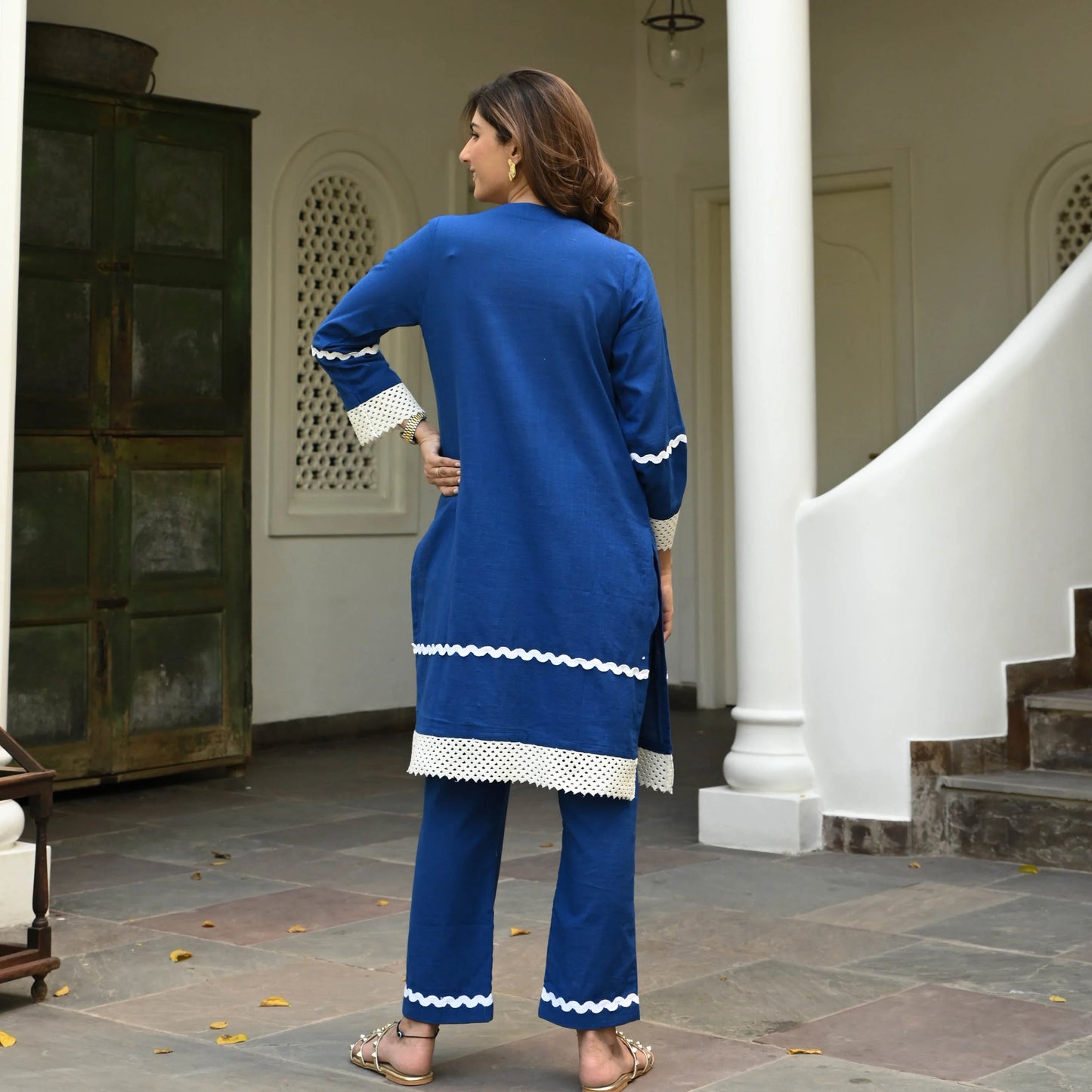 VEDORA COTTON  ENCHANT KURTA SET