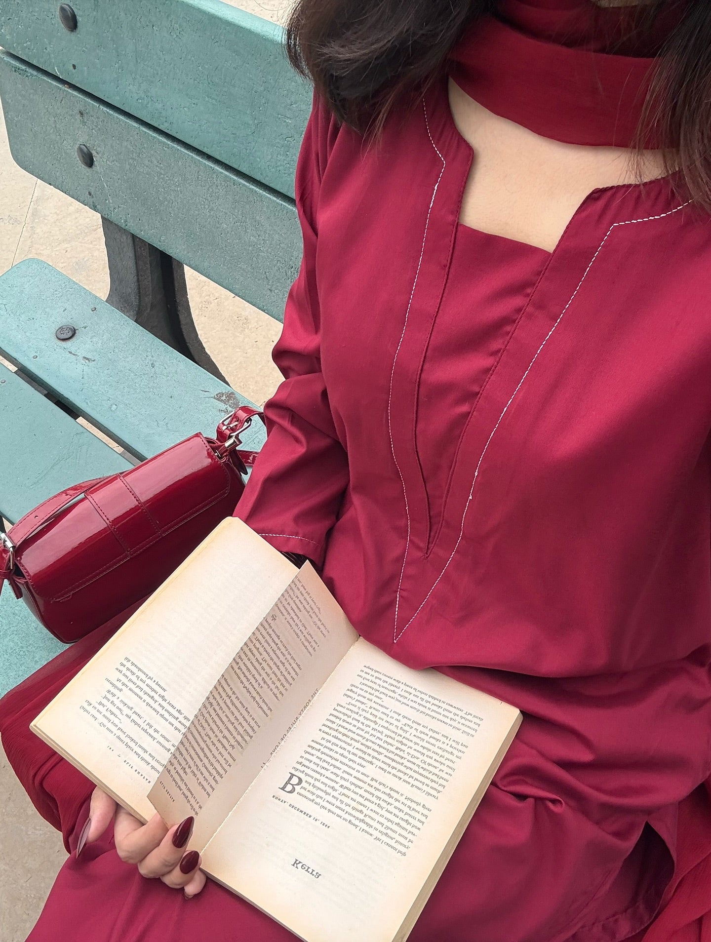 Garnet Glow – Kurta Palazzo Set by Vedora