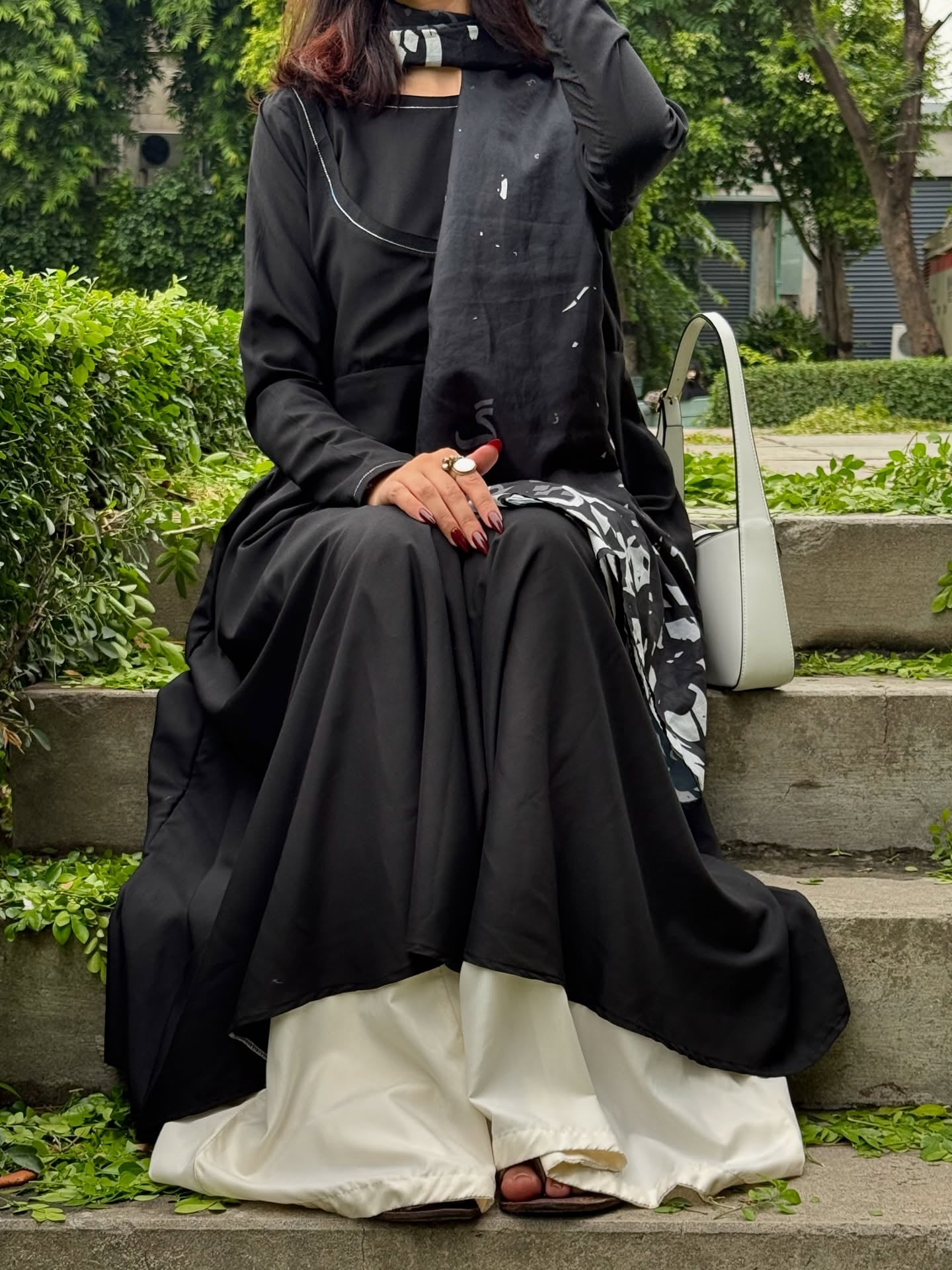 Ebony Grace – Anarkali Kurta Sharara Set by Vedora