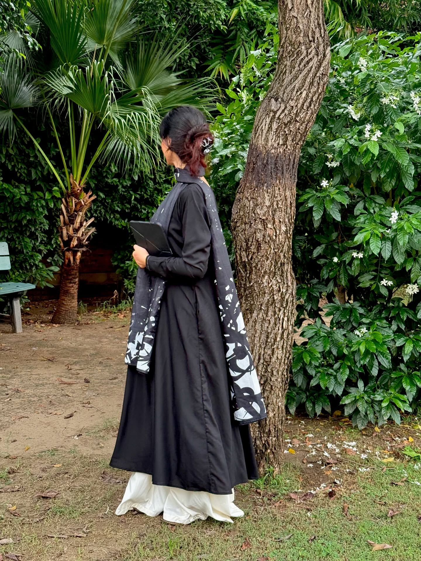 Ebony Grace – Anarkali Kurta Sharara Set by Vedora