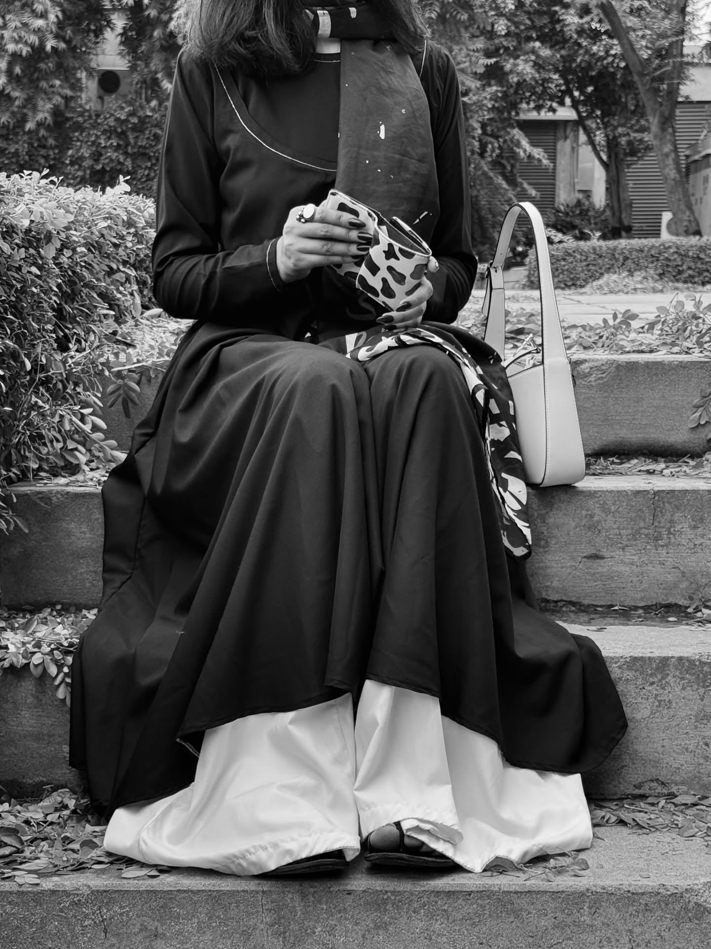 Ebony Grace – Anarkali Kurta Sharara Set by Vedora
