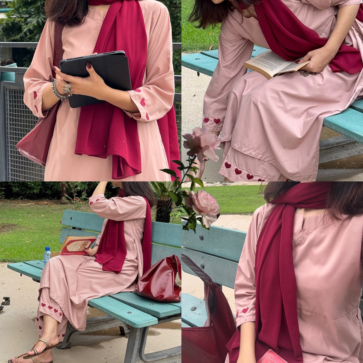Blush Harmony – Luxury Kurta Pant Set by Vedora