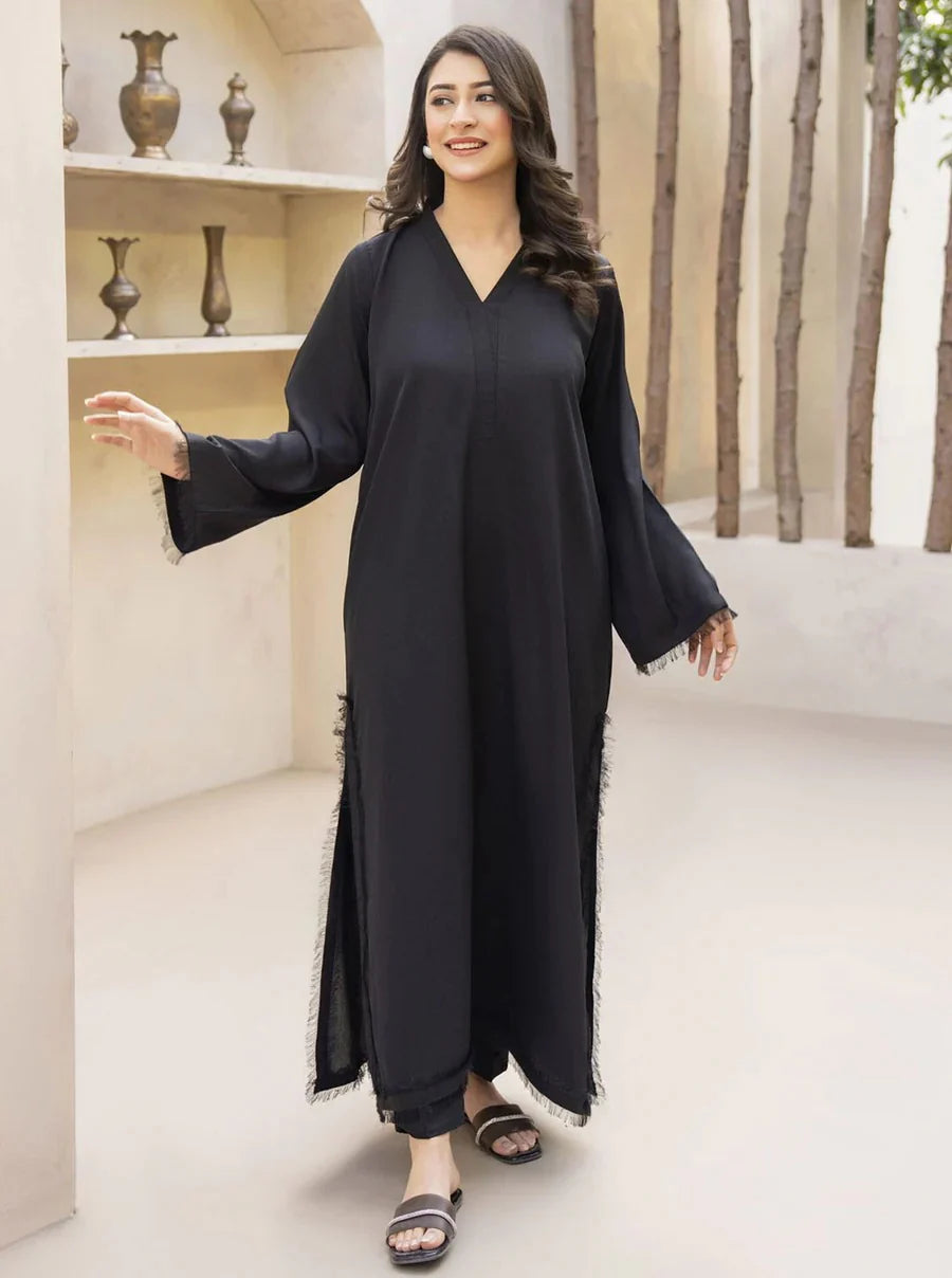 "Mehrin" - Flowy Georgette Straight Kurta & Pants Set