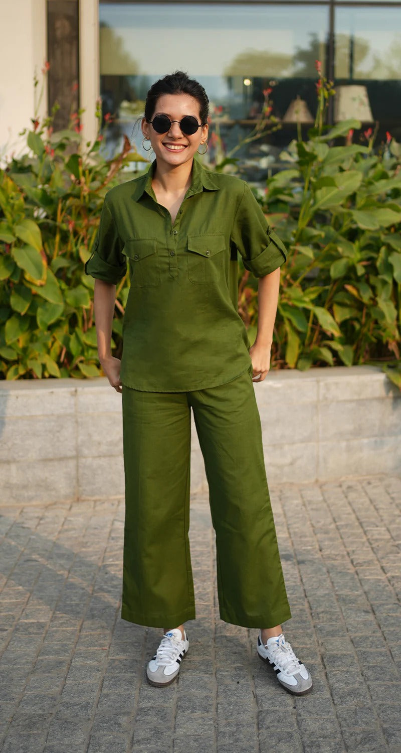 "Kriti" - Cotton Co-ord Set with Utility Pockets