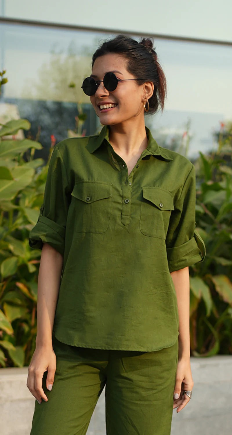 "Kriti" - Cotton Co-ord Set with Utility Pockets