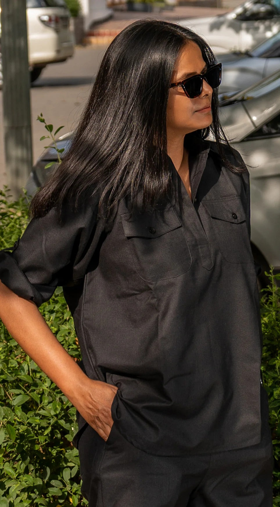 "Kriti" - Cotton Co-ord Set with Utility Pockets