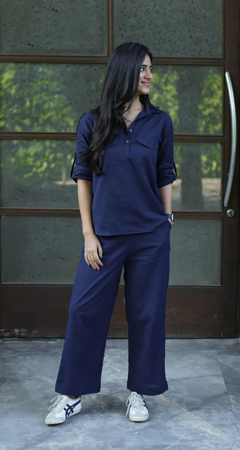 "Kriti" - Cotton Co-ord Set with Utility Pockets