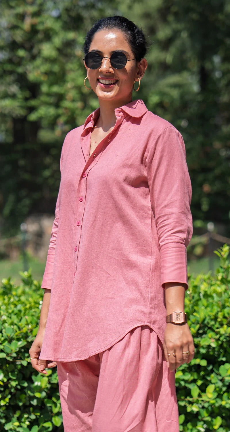 "Samira" - Flowy Cotton Co-ord Set with Balloon Pants