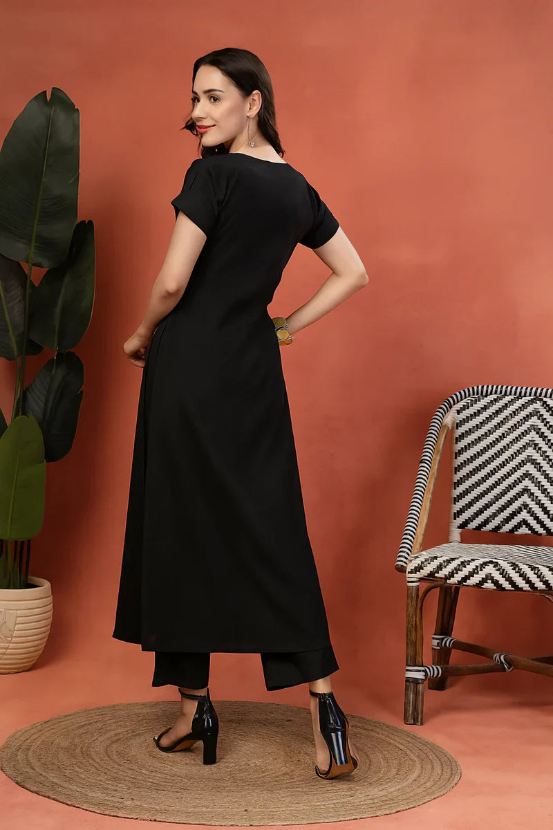 "Sana" - Crisp Cotton Flex Tunic & Pants Set