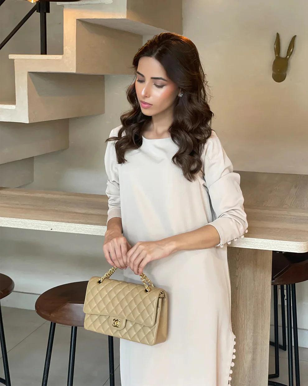 "Adah" - Flowy Butter Crepe Fabric Kurta & Pants Set