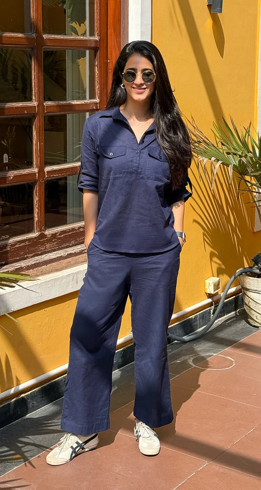 "Kriti" - Cotton Co-ord Set with Utility Pockets