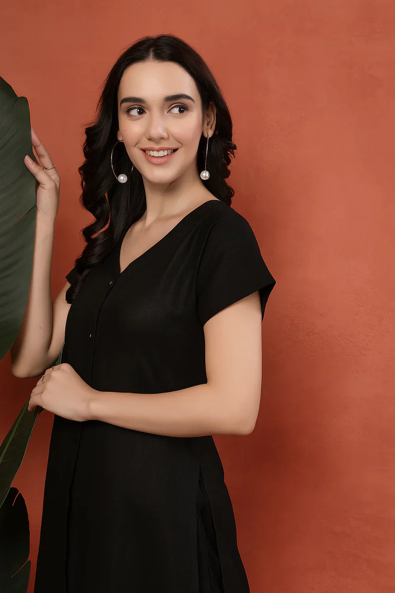 "Sana" - Crisp Cotton Flex Tunic & Pants Set