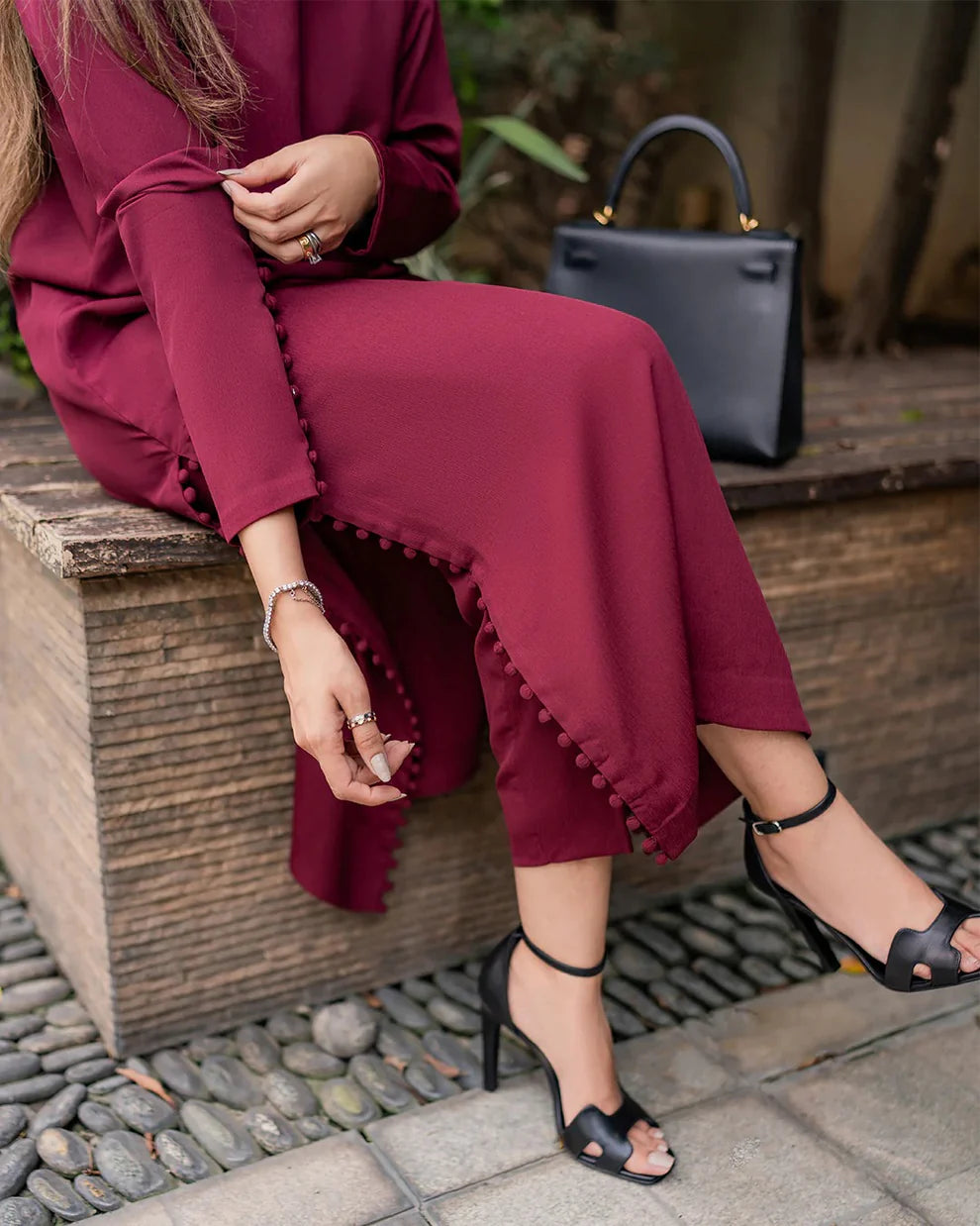 "Adah" - Flowy Butter Crepe Fabric Kurta & Pants Set