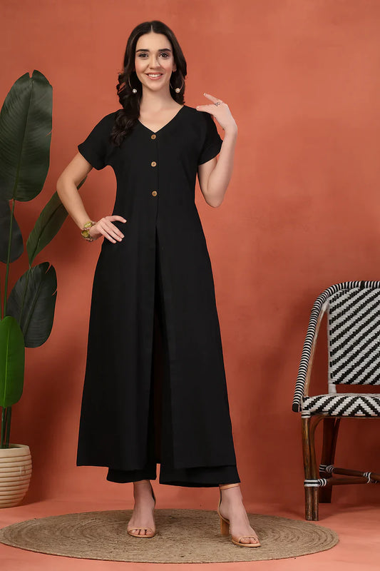 "Sana" - Crisp Cotton Flex Tunic & Pants Set