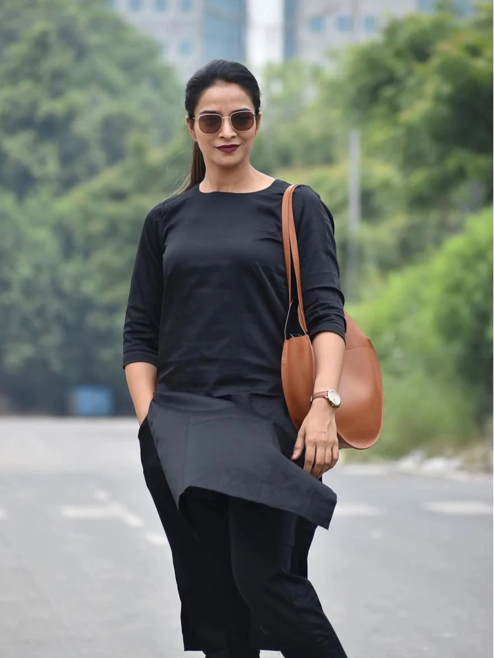 "Yatra" - Minimalist Soft Cotton Co-ord Set with Relaxed Fit