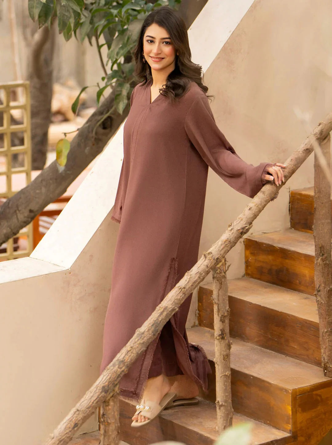 "Mehrin" - Flowy Georgette Straight Kurta & Pants Set
