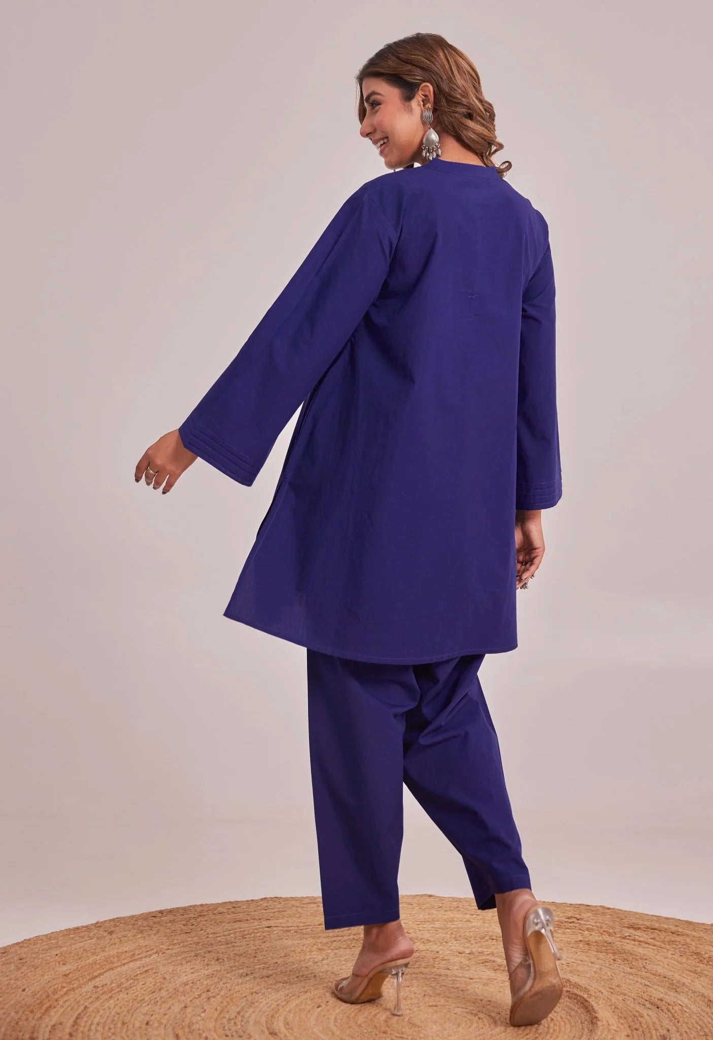 Vedora Cotton Co-Ord Set – Comfort Fit | Full Sleeves