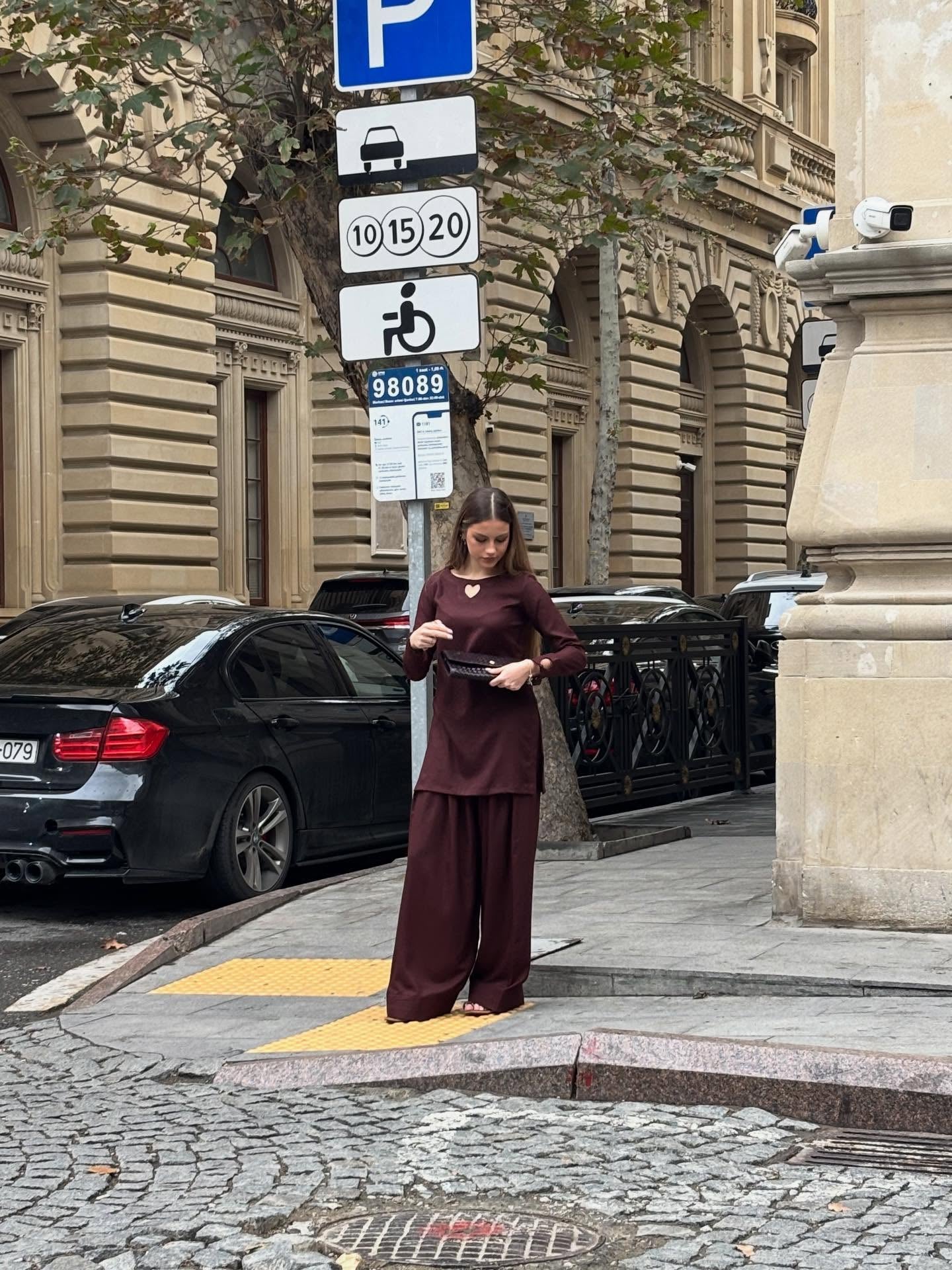 "Mahi" - Coffee Brown Premium Flowing Co-ord Set