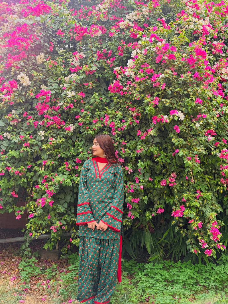 Ruhika Cotton Farshi Salwar Set