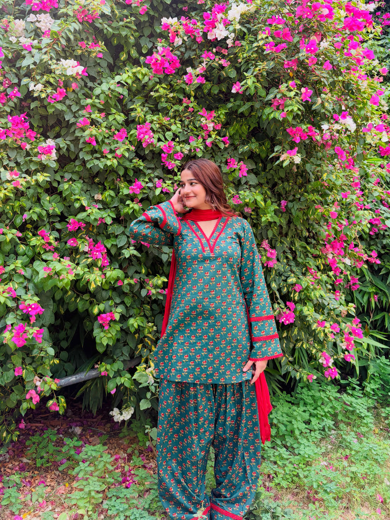 Ruhika Cotton Farshi Salwar Set