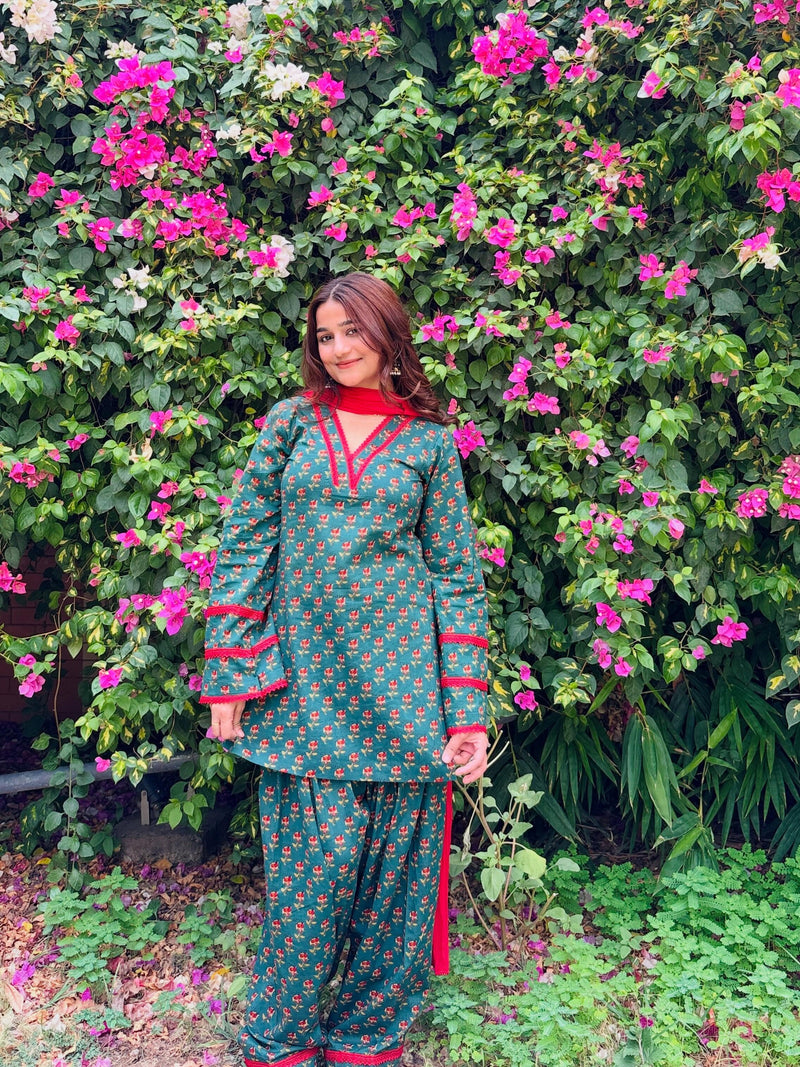 Ruhika Cotton Farshi Salwar Set