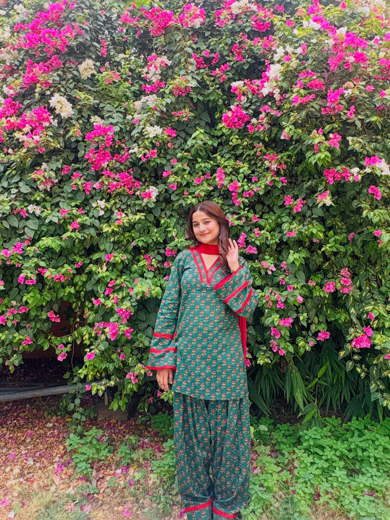 Ruhika Cotton Farshi Salwar Set