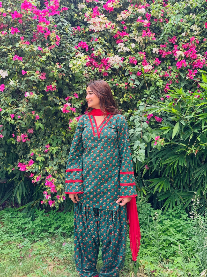 Ruhika Cotton Farshi Salwar Set