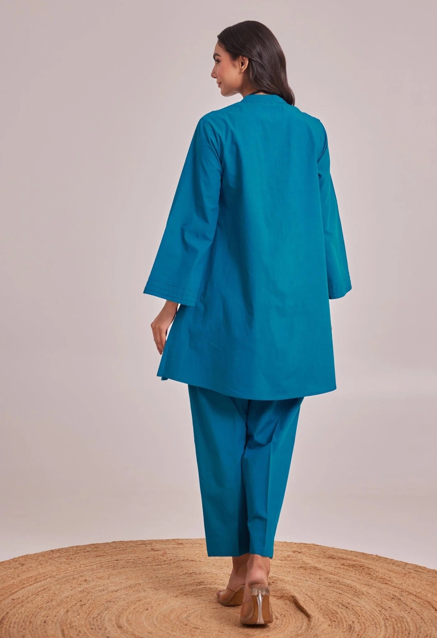 Vedora Cotton Co-Ord Set – Comfort Fit | Full Sleeves