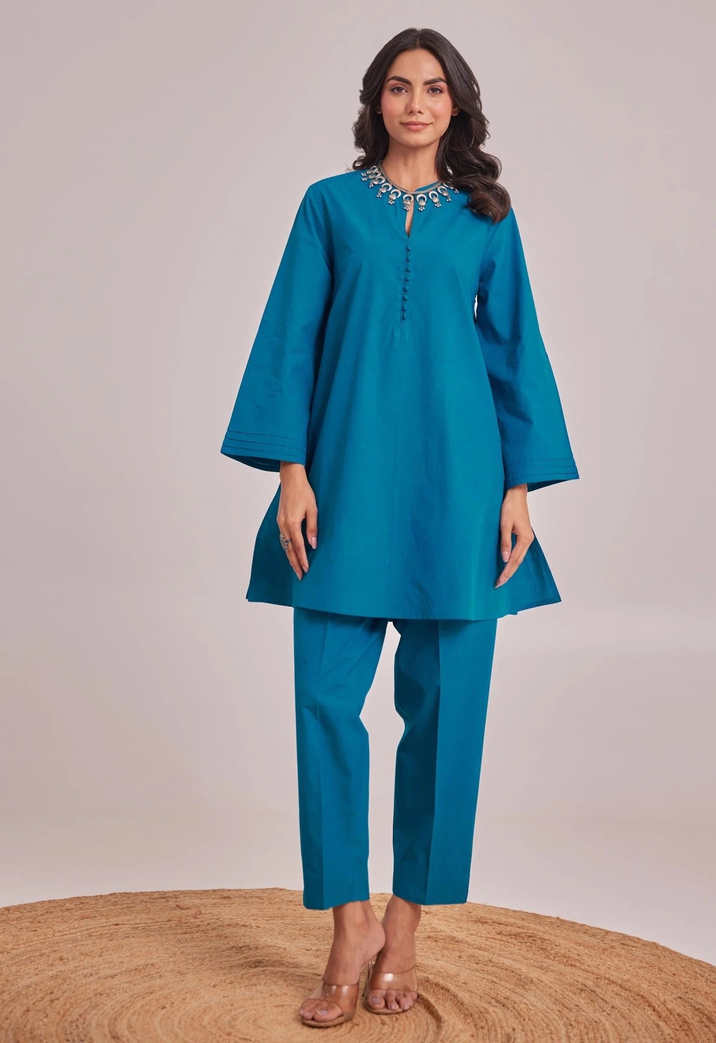 Vedora Cotton Co-Ord Set – Comfort Fit | Full Sleeves