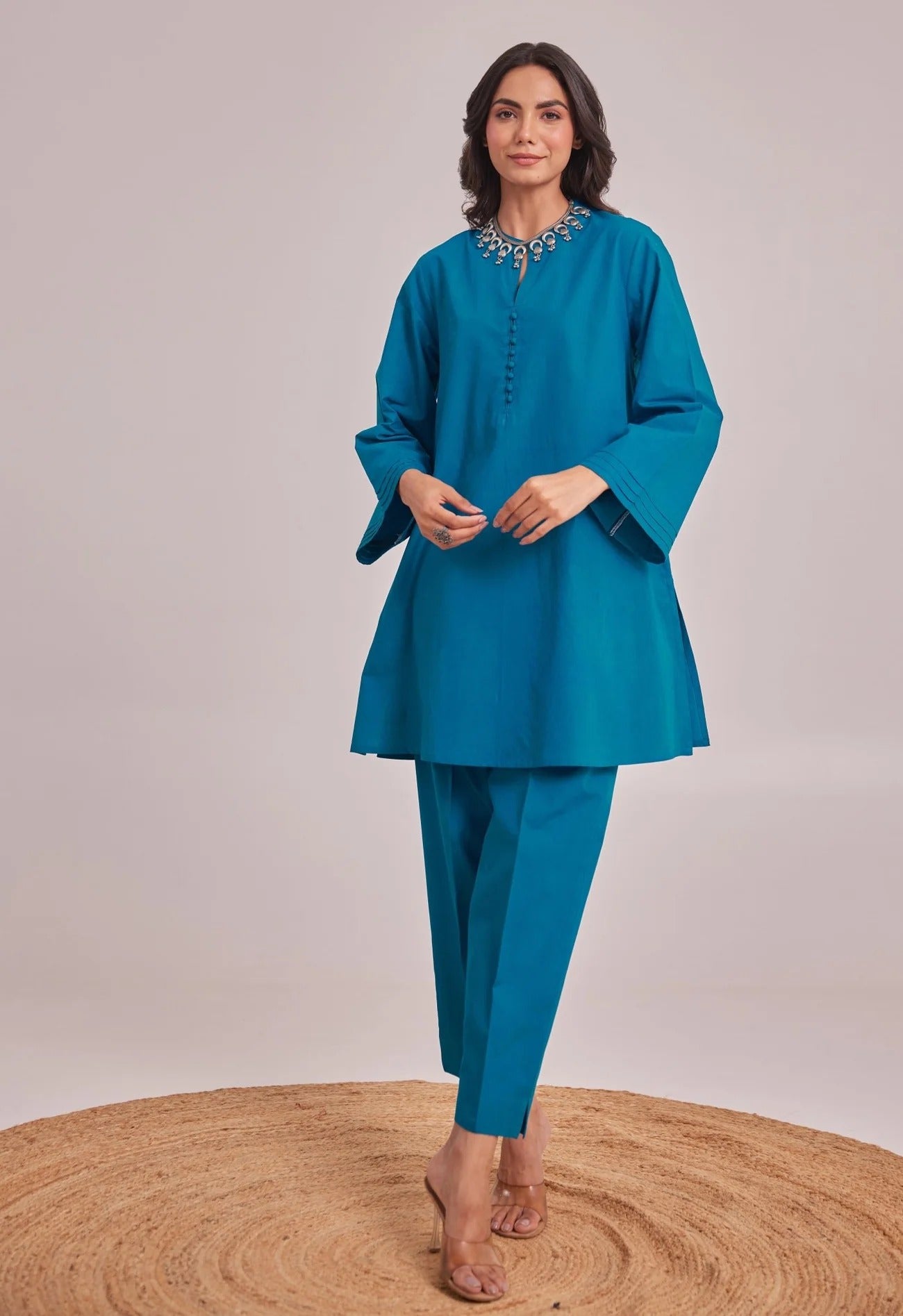 Vedora Cotton Co-Ord Set – Comfort Fit | Full Sleeves